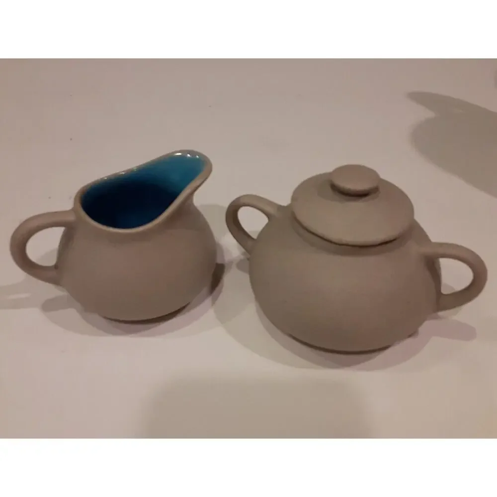 Pigeon Forge Pottery Dogwood Collection Creamer,Sugar,Tea Pot